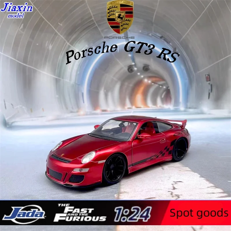 JADA 1/24 Fast & Furious 10 Rare Edition Red Porsche 911 GT3 RS painting display Collection gift