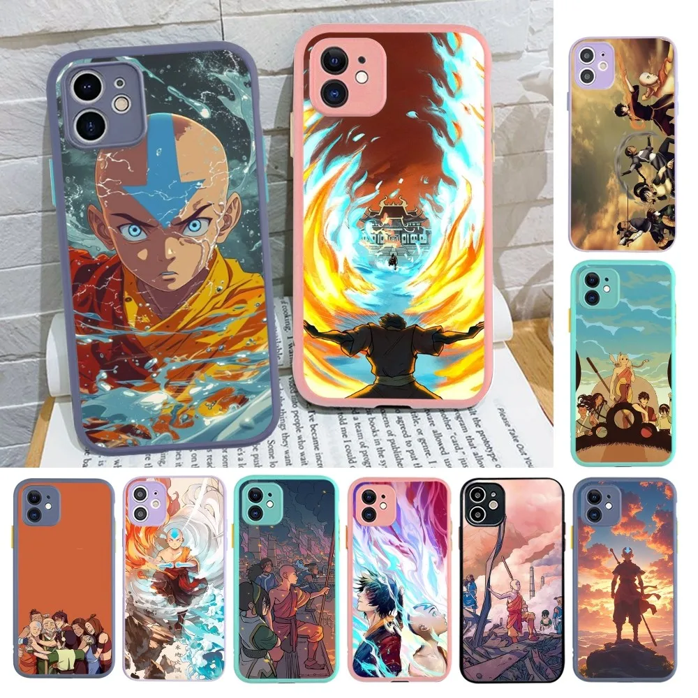 Avatar the Last Airbender  Phone Case for iPhone 14 11 12 13 Mini Pro Max 8 7 Plus X XR XS MAX Translucent Matte Cover