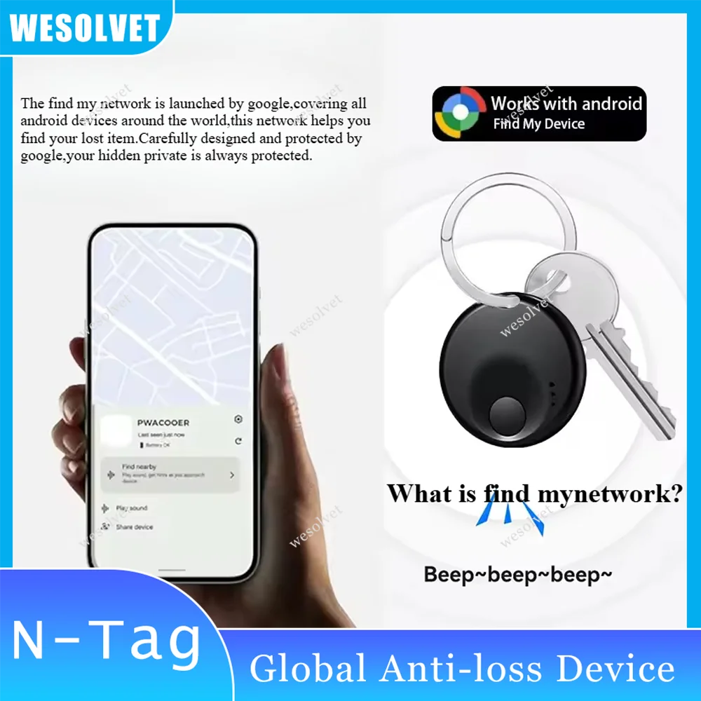 

Locator Airtags Smart Tag Anti-loss Device Tracker for Android Google Find Hub Device position Finder for Key Bag Elderly
