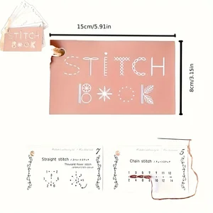 Mini Creative Sewing Book für Anfänger, Nähfähigkeiten, Kartenhandbücher, handgefertigte Nähmuster, erhöhen Sie Ihre Stickerei -Nähfähigkeit 12 Hauptverkaufsrisiken für kostenlose Herry Stickerei - №1