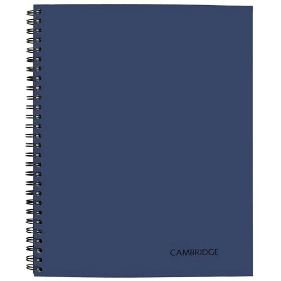 

Cambridge Limited Business Notebook, Legal Ruled, 8-1/4" x 11", 80 Sheets, Soft Touch Flexible Cover, Wirebound, Blue UN06062-2