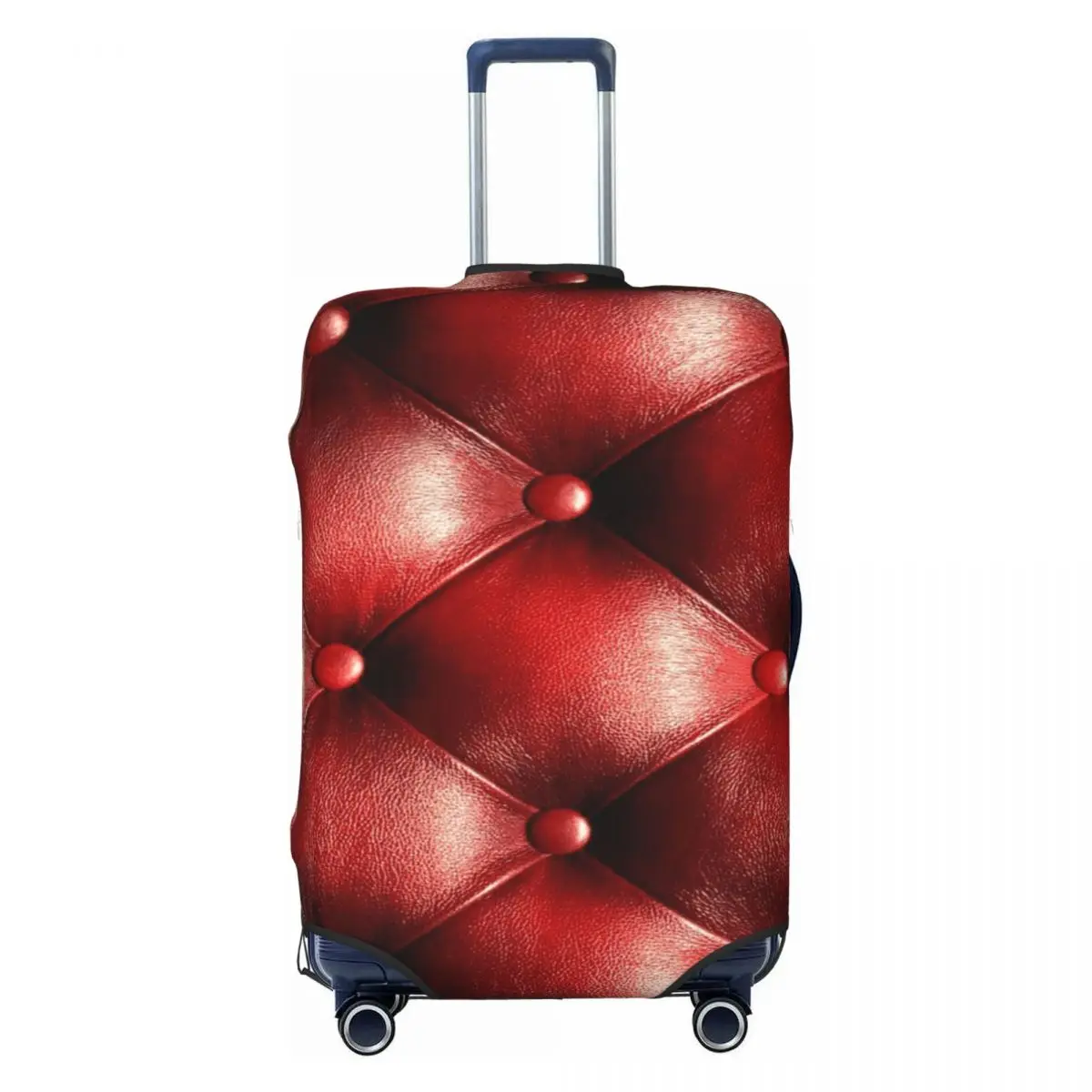 

QUILTED LEATHER Print Luggage Protective Dust Covers Elastic Waterproof 18-32inch Suitcase Cover Travel Accessories