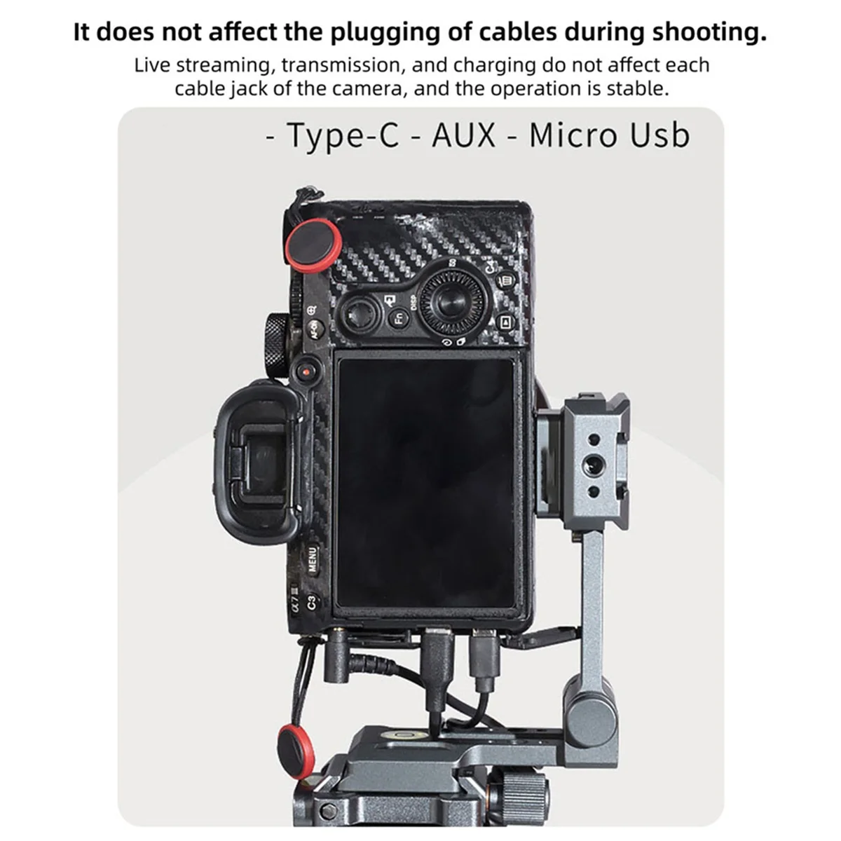 

BFYLW Camera L-Holder Arca Quick Release Plate Vertical Filming Mount W 1/4Inch Cold Shoe for SLR DSLR Camera Bracket