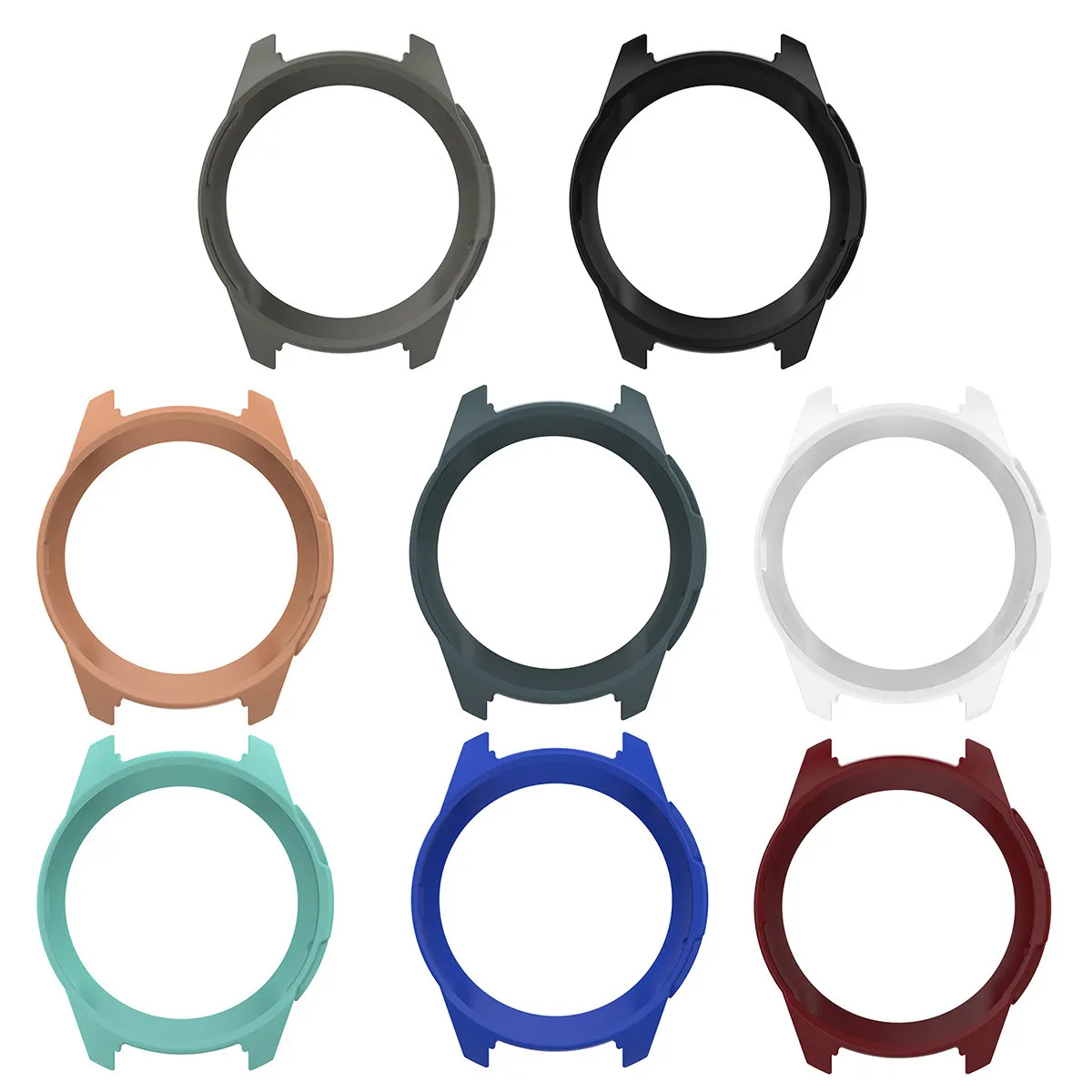 

8Pcs Watch Protective Cases Transparent Full-Around Cover for 42Mm S3 Frontier Smart Watch Anti-Scratch Protective Frame