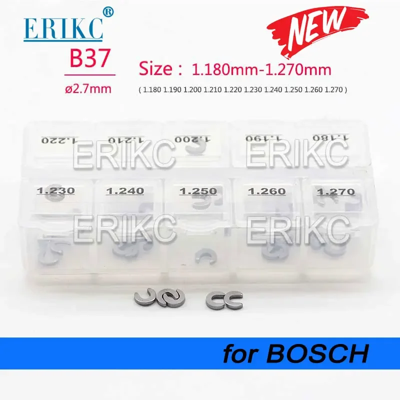

50 шт. ERIKC B37 1,18-1,27 мм, регулировочная прокладка подъема форсунки дизельного топлива Common Rail, регулировка уплотнительных колец для дизельного инжектора, шайба