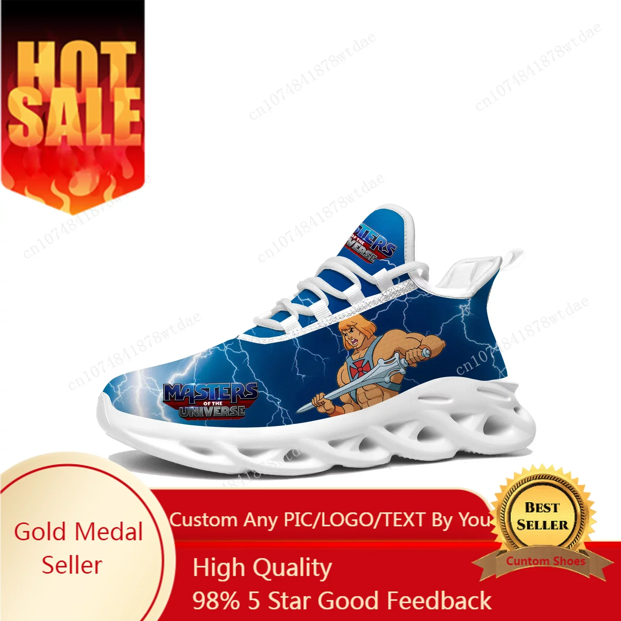 

He-Man Masters Of The Universe Flats Sneakers Mens Women Teenager Sports Running Shoes High Quality Custom Lace Up Mesh Footwear