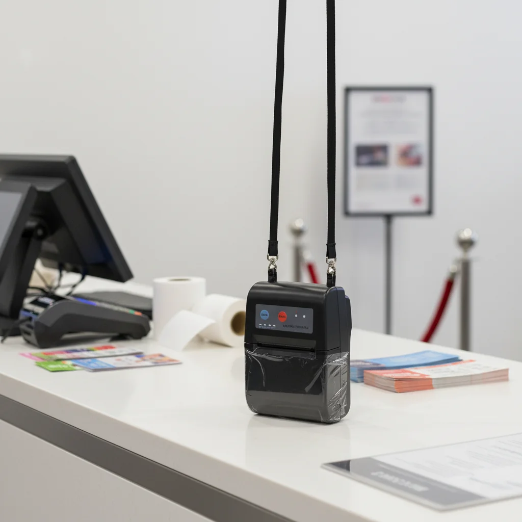 

2Inch Portable Mini Thermal Receipt Printer 58mm Small Mobile Printer with USB+Bluetooth Rechargeable Battery