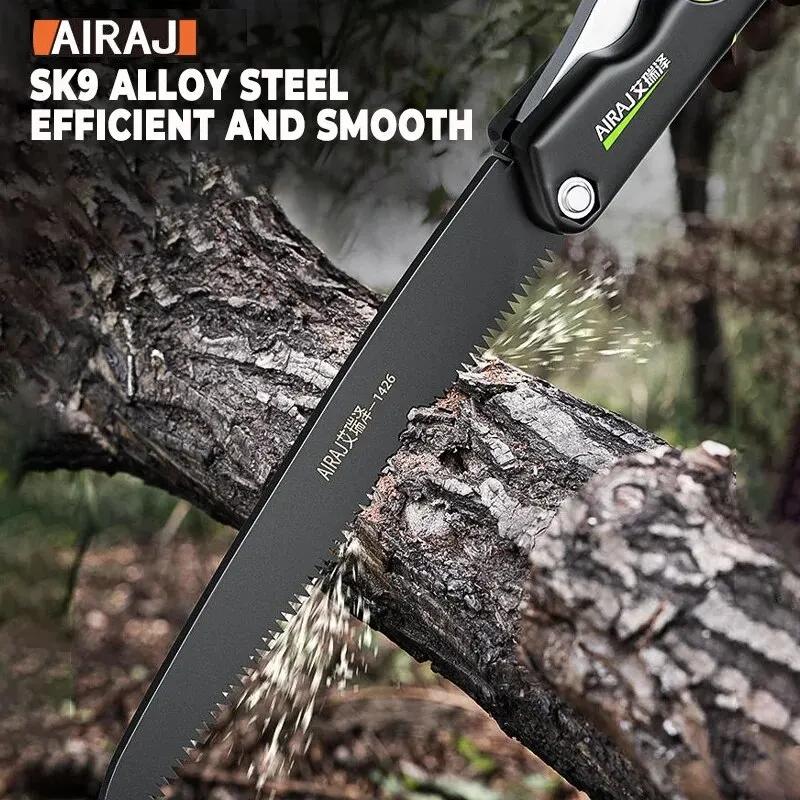 AIRAJ Folding Saw Heavy Duty Extra Hand Saw For Wood Camping DIY Wood Pruning Saw With Hard Teeth Pruning Tools