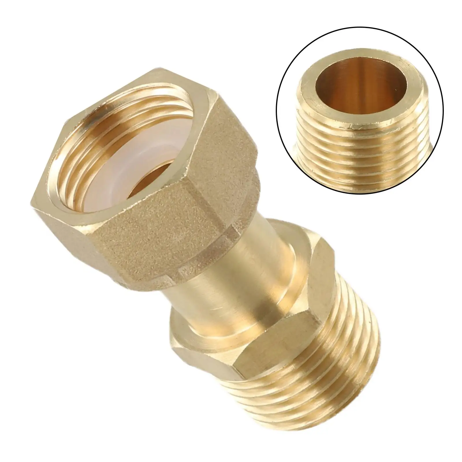 Leak-proof Connector Threaded Connection Valve For Home Plumbing HPB58 Brass Construction Robust Physical Properties