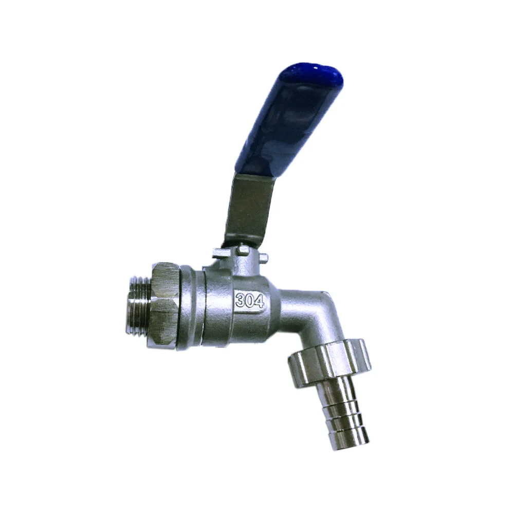 KegLand  Stainless Steel 1/2inch Tap / Ball Valve with 13mm Barb (RoboBrew or BrewZilla )