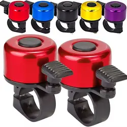 Alumínio Alloy Bicycle Bell, Alarme De Aviso De Segurança, Guidão Anel, Acessórios De Ciclismo, MTB Bike Handlebar