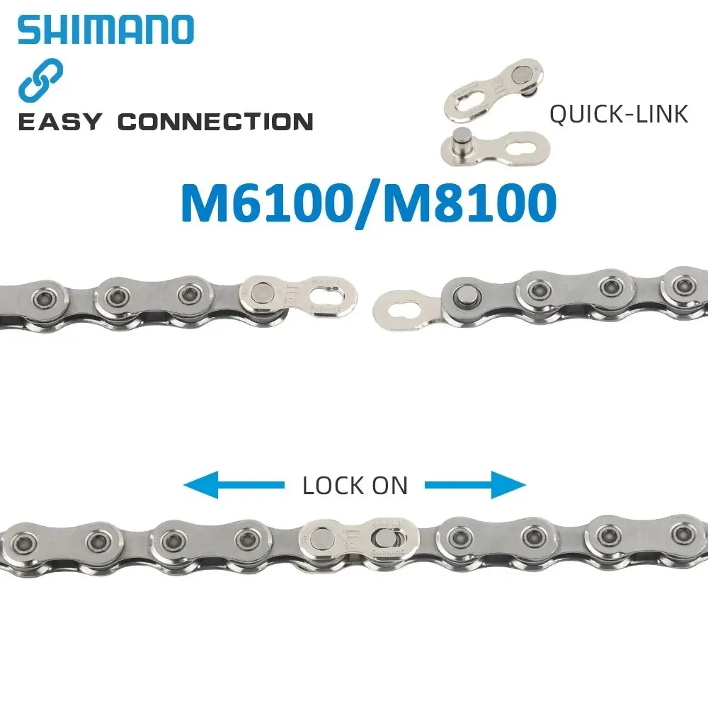 Shimano Deore XT M8100 Chain M6100 12 Speed MTB Chains HG40 HG53 7 8 9 Speed Bicycle Curren Bike Parts