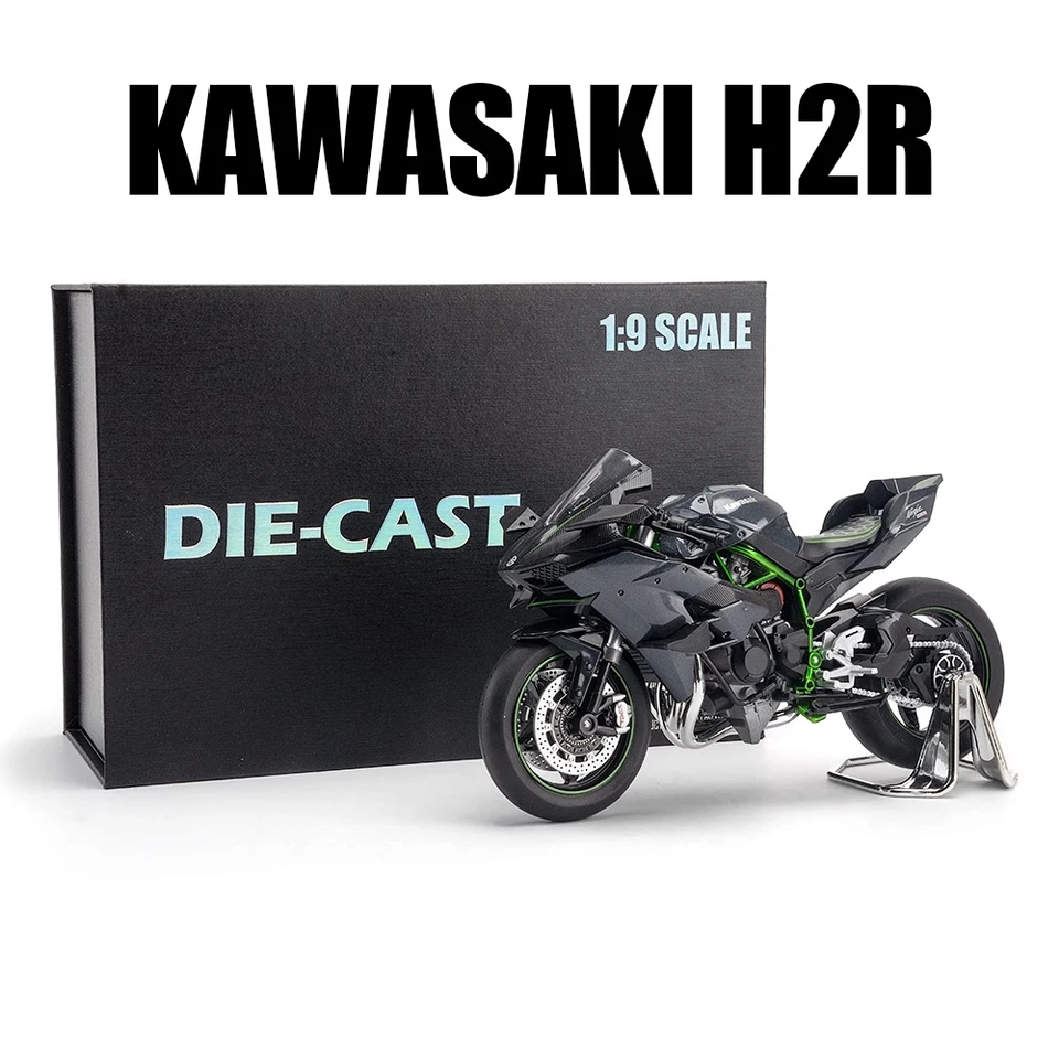 Kawasaki Ninja H2R 1/9スケール 1:9 Scale Kawasaki Ninja H2R Gift box Alloy Diecast Exquisite