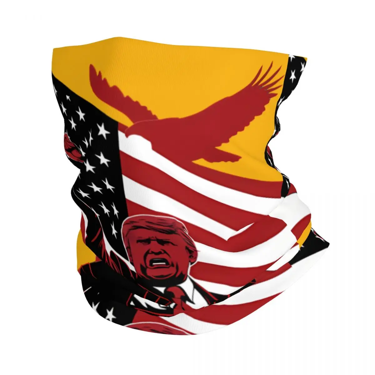 Donald Trump Assassination Attempt 2024 Motocross Bandana Neck Cover Printed Donald Trump Face Mask Running Adult Windproof