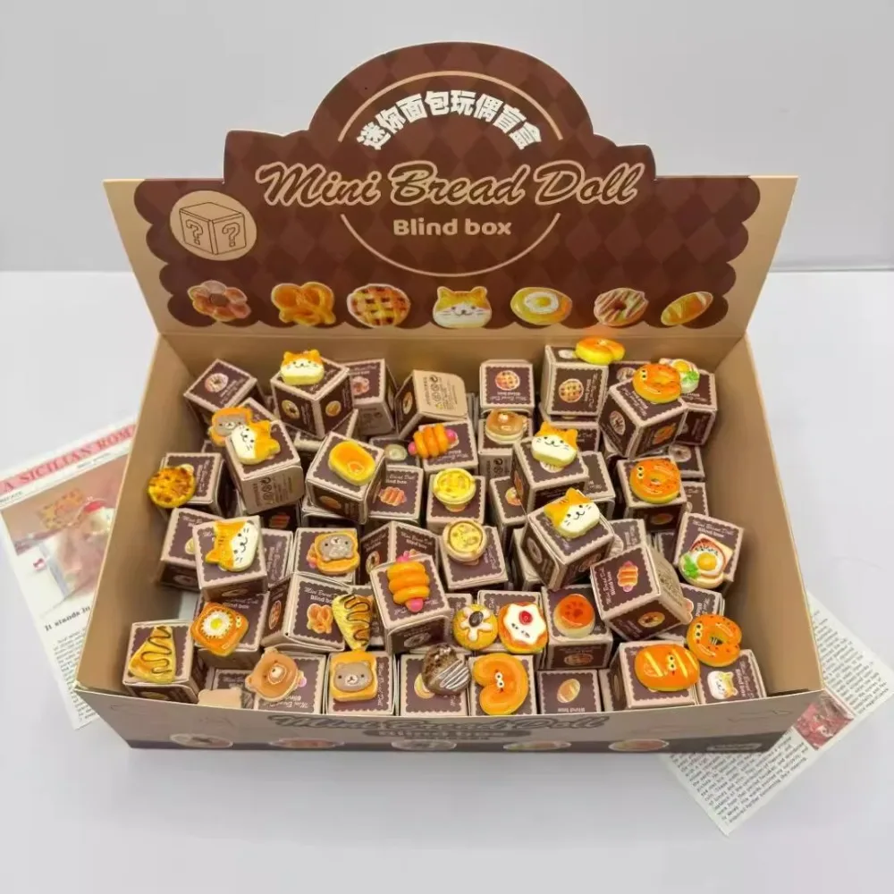빵 블라인드 박스 귀여운 미니 베이킹 시뮬레이션 소형화 Shokugan 장신구 새로운 패션 섬세한 성격 데스크탑 장식품