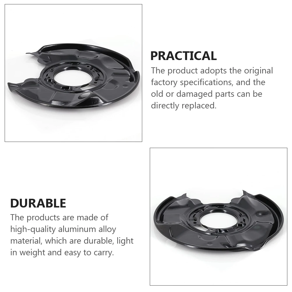 

Aluminum Alloy Rear Brake Durable Lightweight Splash Panel Accessory Perfect Dustproof Performance for Car