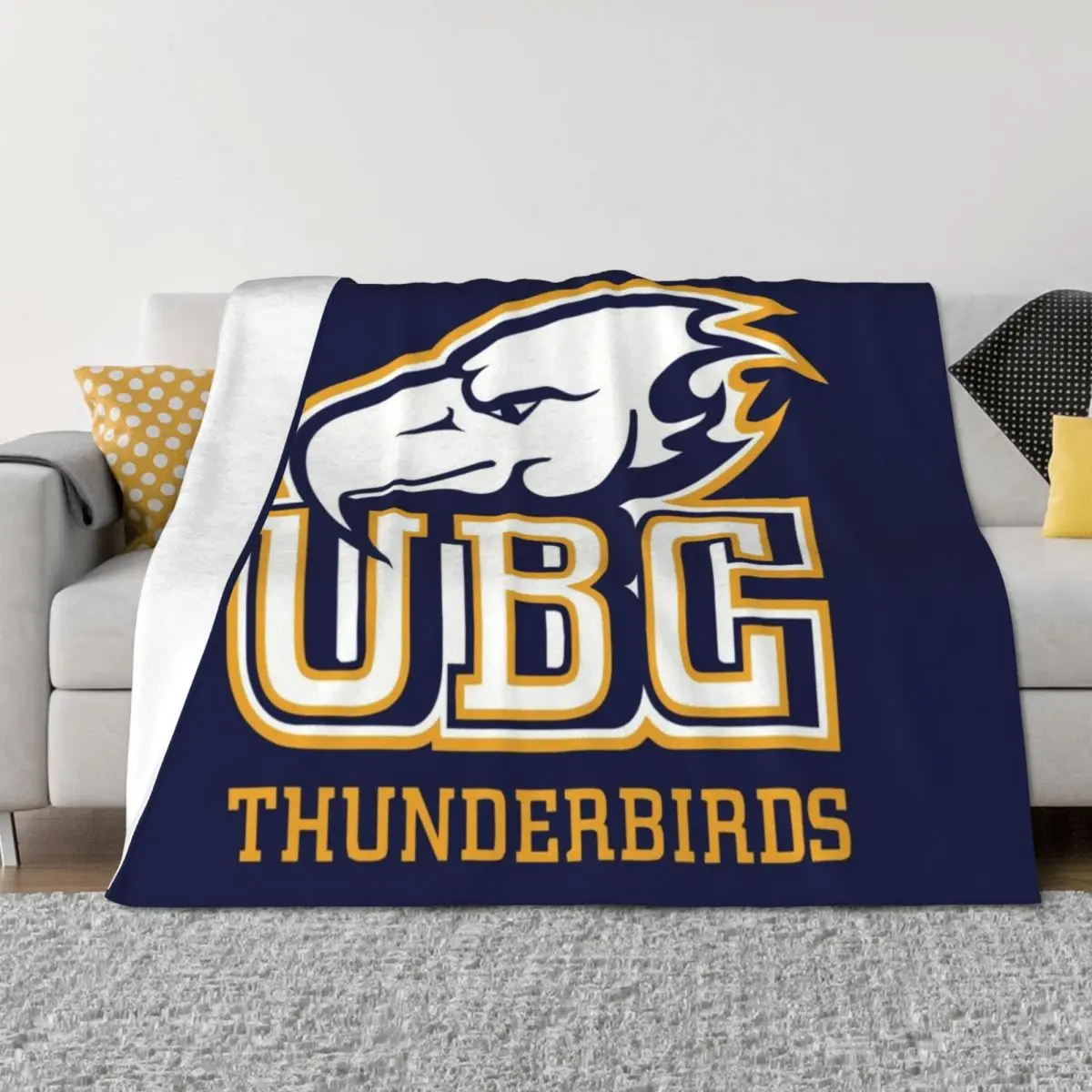 

UBC Thunderbirds icon Throw Blanket manga Plush Hairy for winter Blankets
