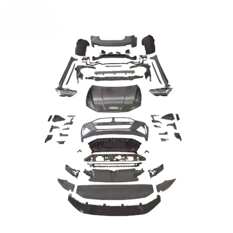 High Quality PP Wide Body Kit Fit 2015 Vehicle Upgrade Sport Style With Bumpers Side Skirts Grille Hood Exterior Mod Parts