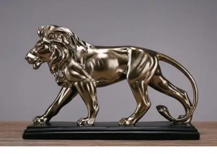 

Resin crafts American style Household act the role ofing is tasted Lion furnishing articles Lion creative gift crafts wholesale