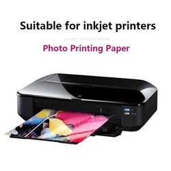 20 Sheets Glossy Photo Paper 5R/ A4 Photo Printing Paper Inkjet Printer Photographic Paper Double-Sided for Dye Ink Printers