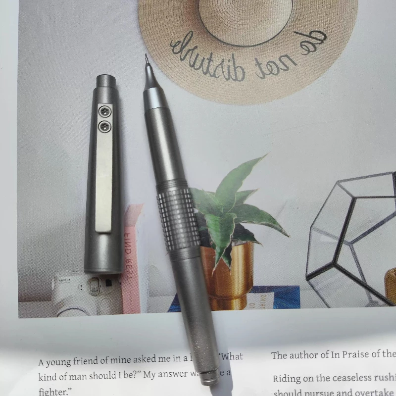 Titanium Alloy Pocket Automatic Pencil Ultra Light and Exquisite Handmade Stationery 2B/HB Mechanical Pencils PK Pentel Pencil