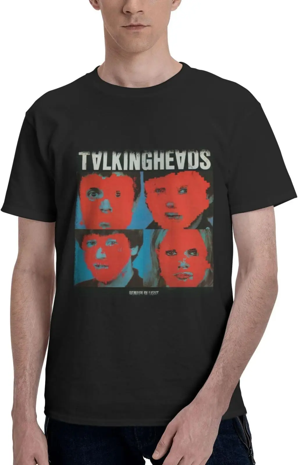 Talking Heads Remain in Light Men Hip-Hop Shirt Music Tour 2024 Men's Printed T Shirts