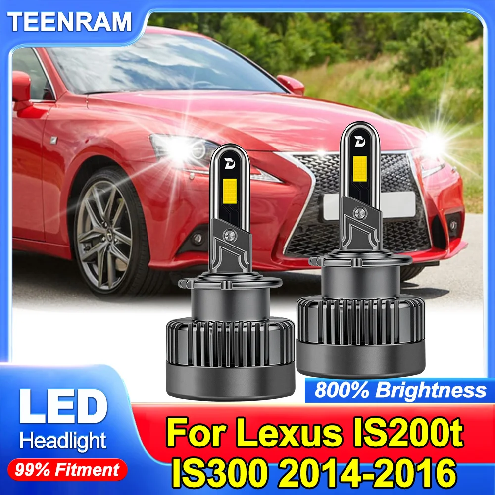 

2Pcs LED Headlight Bulbs D4S Car Lamp 30000LM Canbus CSP 6000K Light 35w D4R Xenon Lamp For Lexus IS200t IS300 2014 2015 2016
