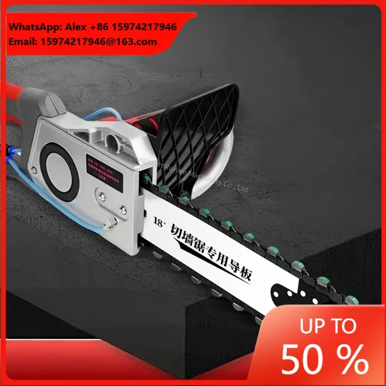 2026 Portable Electric Chainsaw 220V 5800W Motor Wall Grooving Stone & Reinforced Concrete Cutting Saw With 1 Year Warranty