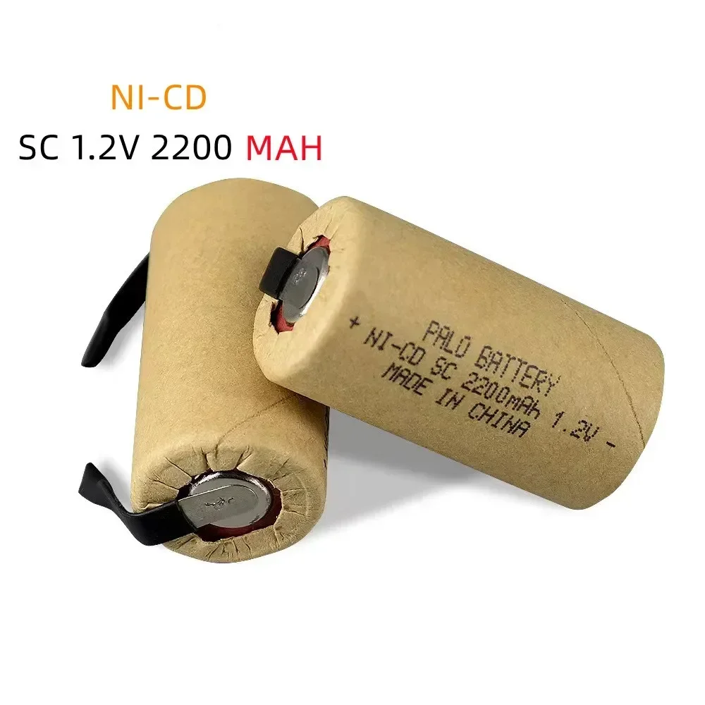 

2-20 PCS New NI-CD 1.2v SC2200mah Rechargeable batteries 1.2v SC power bank 2200mah SC accumulator SUB C battery