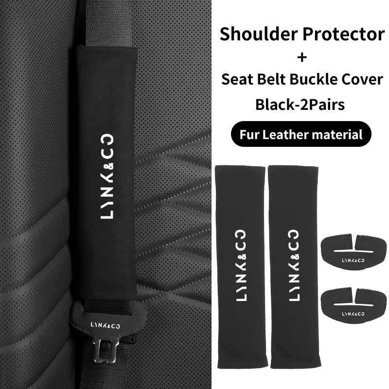 Protector de Cinturón de Seguridad para Asiento de Coche, Almohadilla de Hombro para Cinturón de Seguridad, Accesorios para LYNK&CO 06 03 05 08 09 01 02 Hatchback BX11 EX11 ZERO LYN