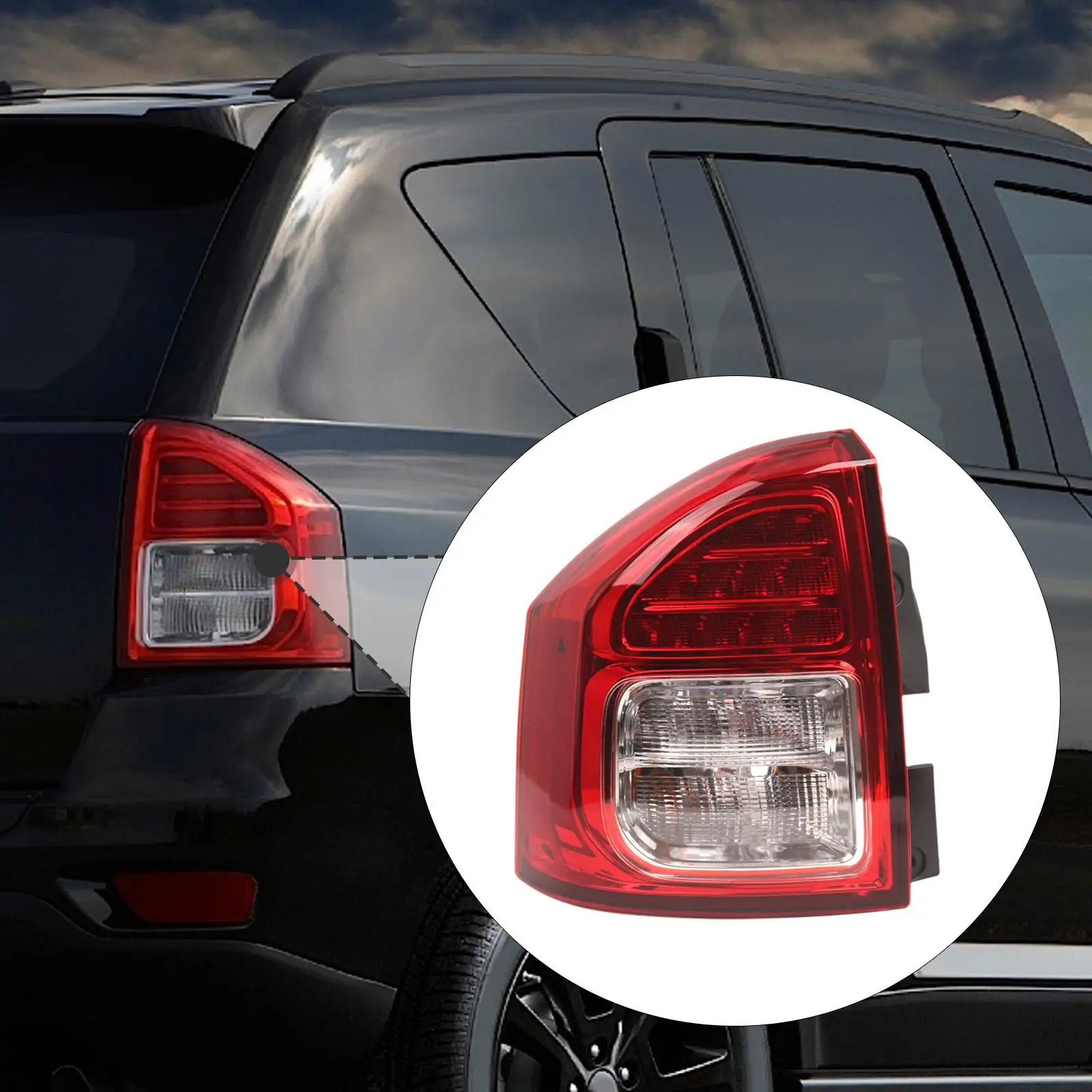 Rear Lamp Spare Parts Automotive Accessories Repair Tail Light for Jeep Compass Base 2011 North 2013