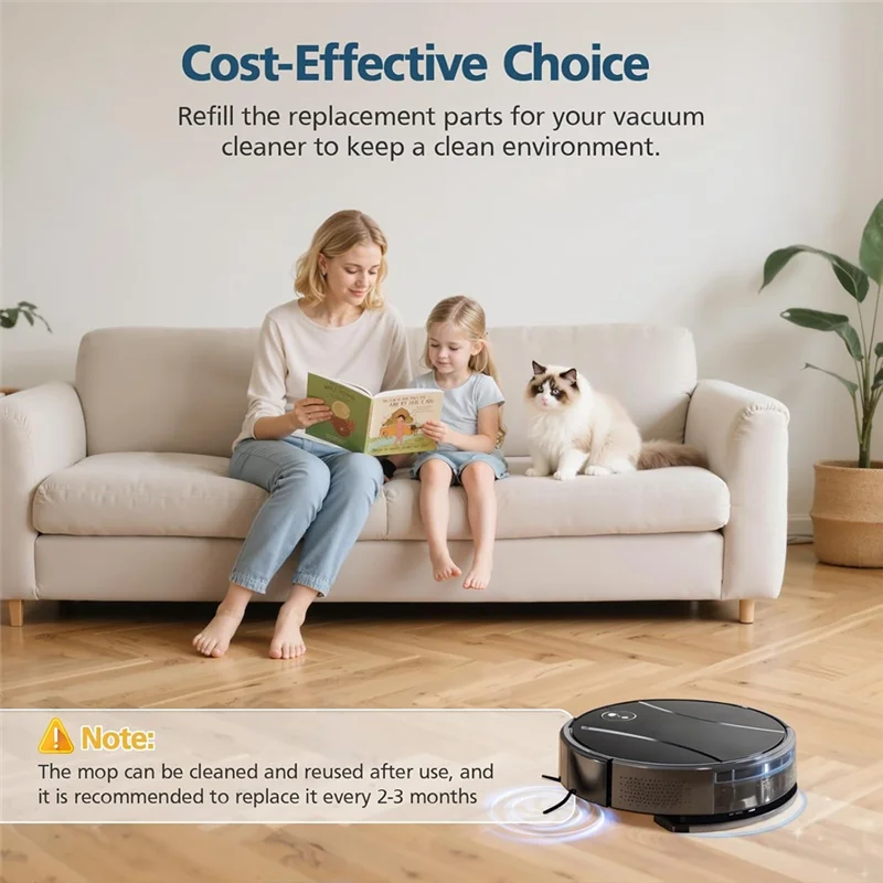 Ad24 filtros escovas mop almofadas para roptvacnic s1 a1 para tipdiy g90 para vipsun z1 para betboyles v75s acessório de vácuo