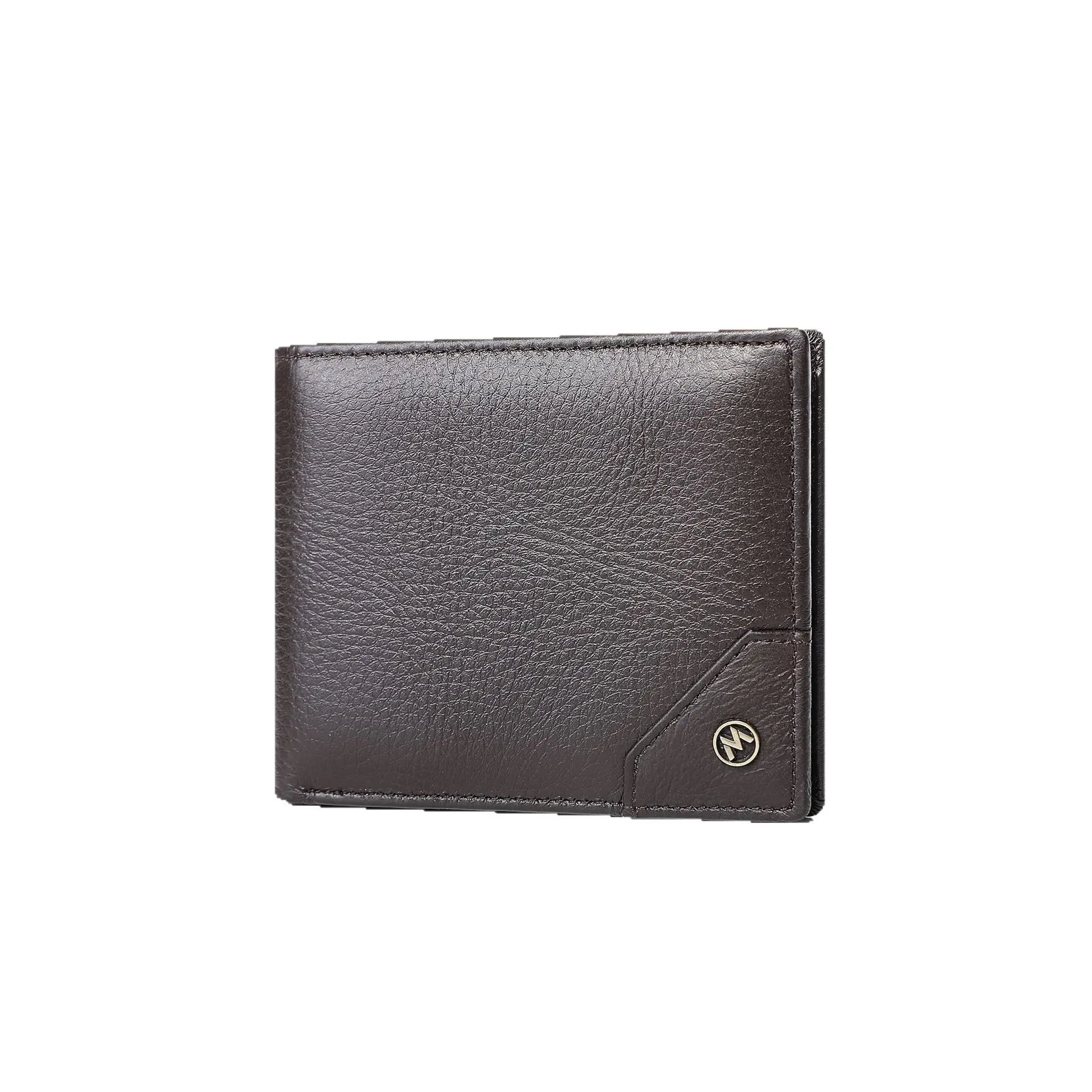 محفظة رجالية، حامل نقود من الجلد الطبيعي مضاد للسرقة، سعة كبيرة ومتعددة الفتحات لتخزين بطاقة SIM الفضفاضة، محفظة عمل