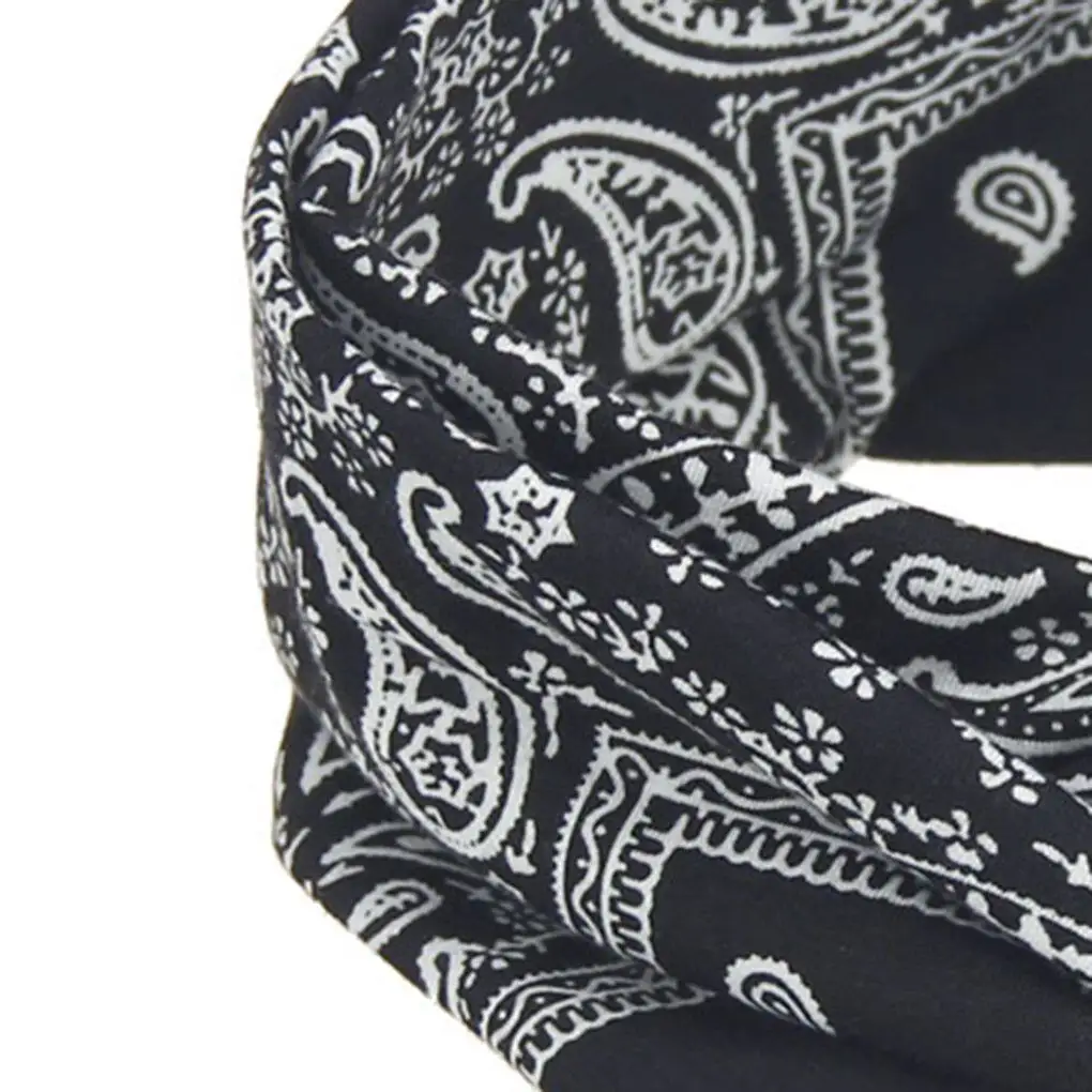 Men Women Sports Sweat Headband Run Tennis Fitness Headbands Sports Yoga Hair Floral Printing Jogging Sweatband