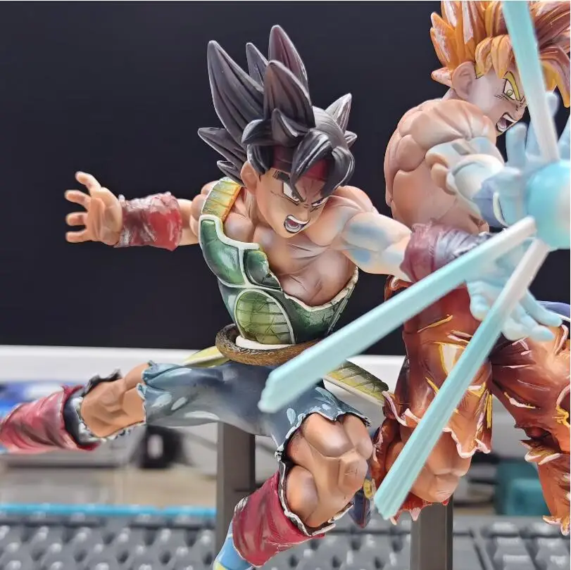 

Новая фигурка Dragon Ball Super Saiyan: Бардок и Гоку (переработанная), коллекционная аниме-статуэтка с сценой битвы отца и сына