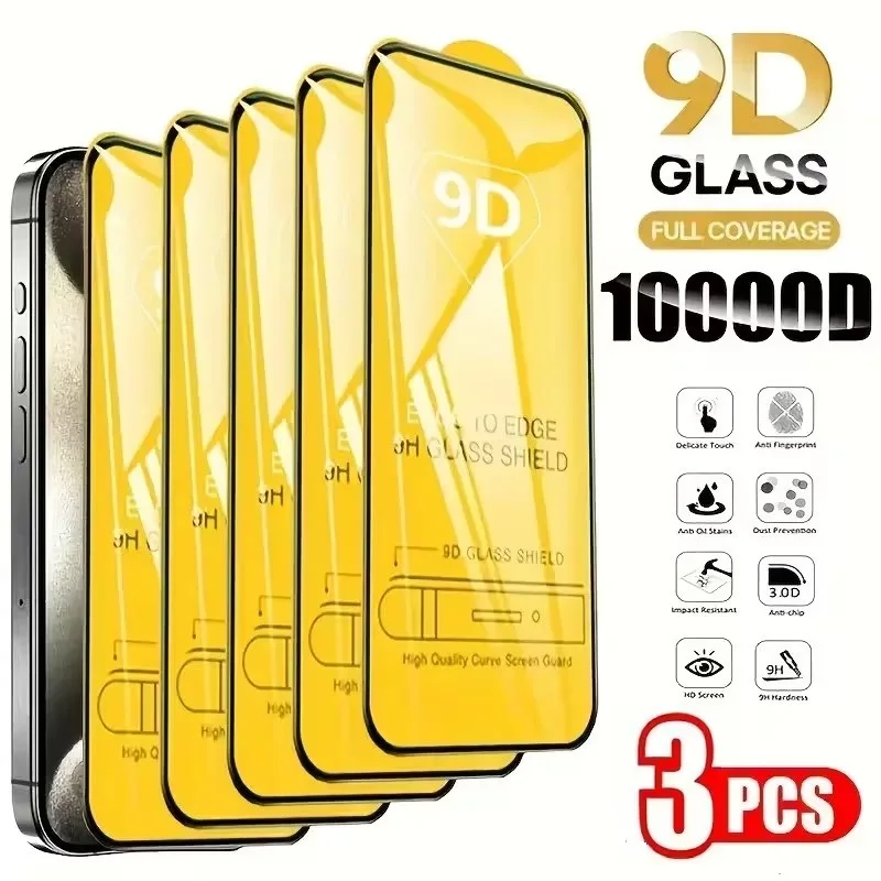 3PCS 9D Tempered Gl…