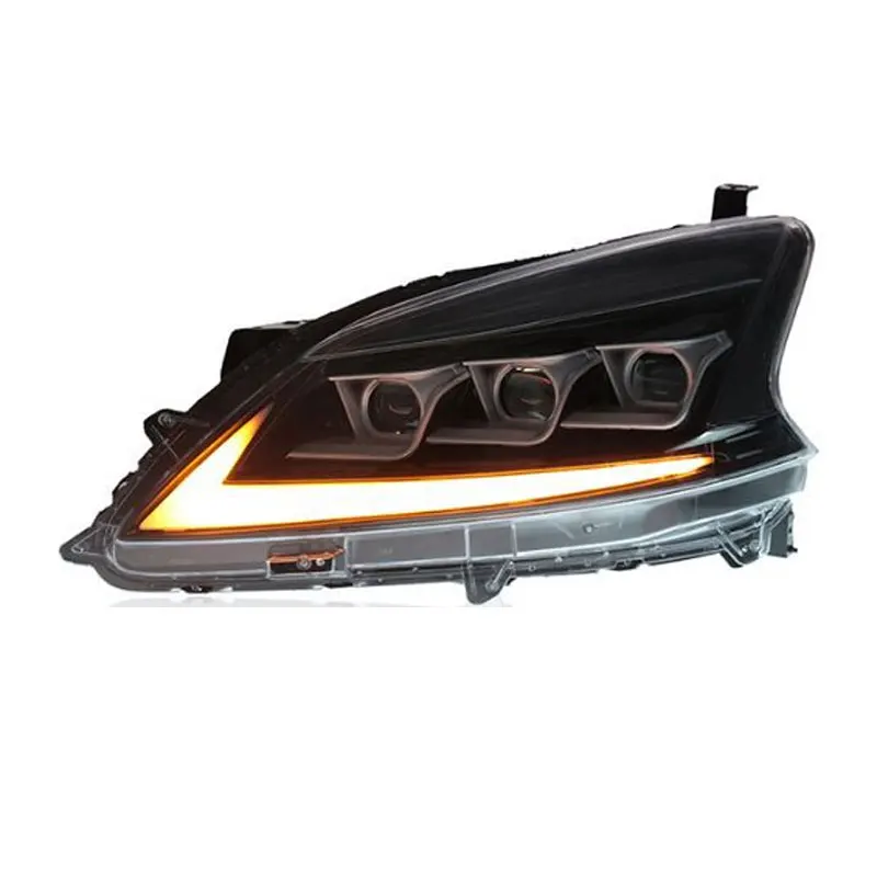 Headlight Assembly for Nissan Sentra B17 2012-2015 Nissan Sylphy B17 Full LED Light Source LED Sequential Turn Signal LED DRL