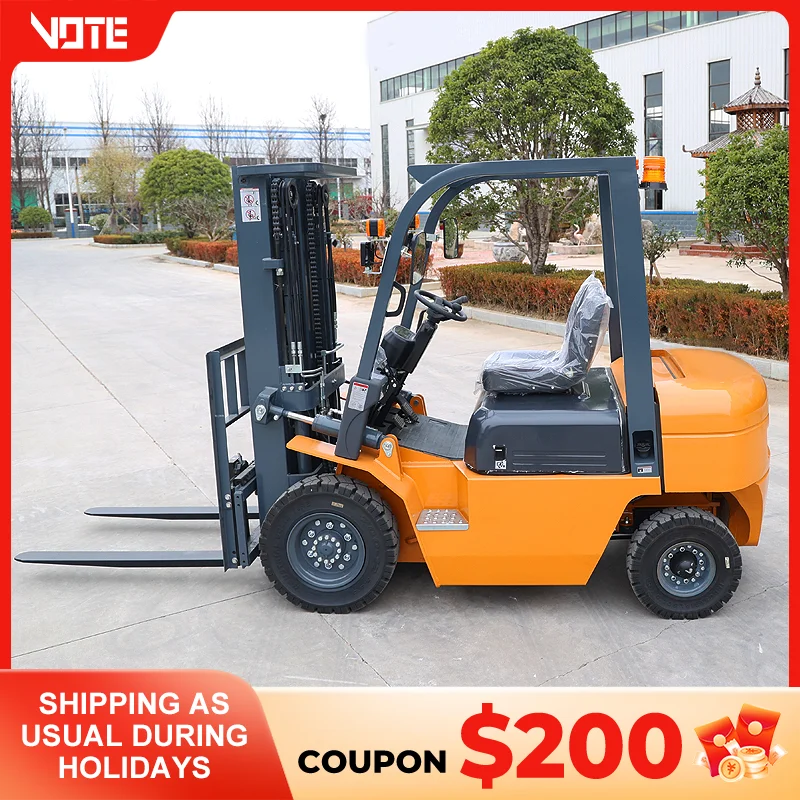 VOTE 1.5ton 2ton 2.5ton 3ton 3.5 4ton 5ton Diesel Forklift Bucket Truck Capacity Fork Lift Hydraulic Stacker Truck customized