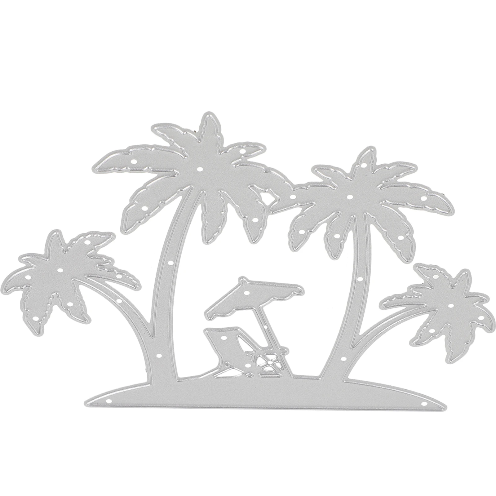 

Coconut Embossing Metal Die Beach Tree Mold Reusable Craft Cutting Dies Photo Album Card Making Stencils Novelty Dies