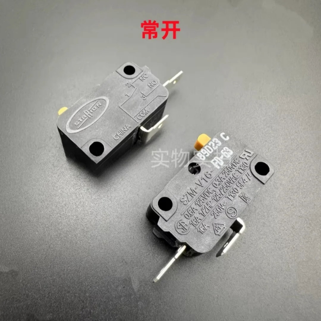 

Starion micro switch SZM-V16-FD-63 high current 2-pin 16A normally open power button