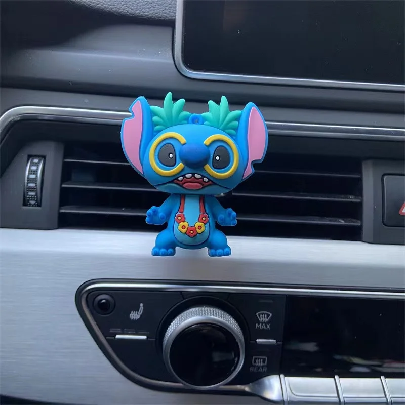 Stitch Cartoon Kawaii Perfume para Homens e Mulheres, Decoração Interior Do Carro, Air Outlet Purifying Air, aromaterapia Holiday Gift