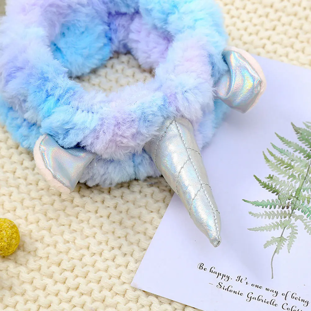 

Unicorn Hair Bands Purple and Blue Headdress for Female Kids Premium Material Soft Wearable Daily Use Party Favors Photo Props