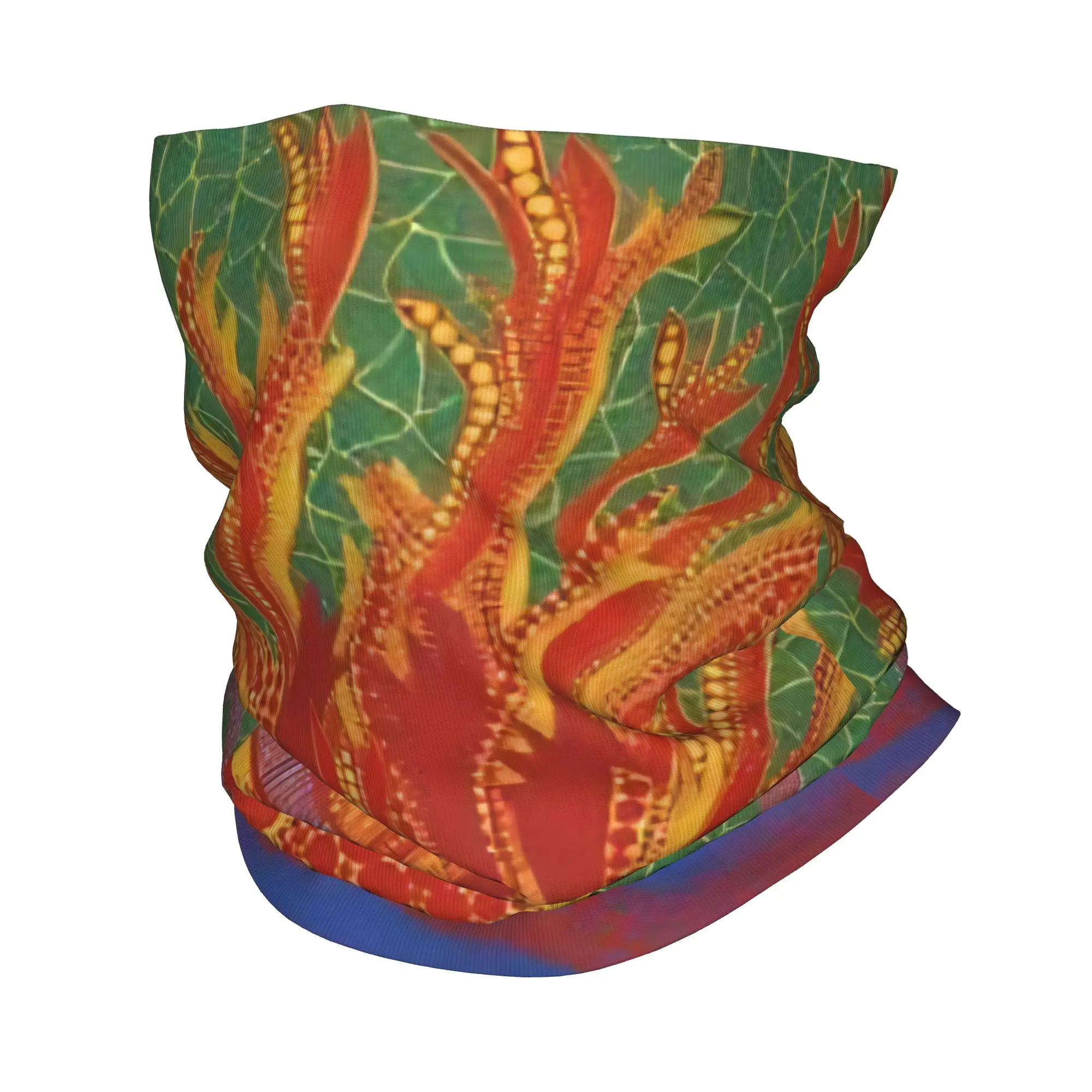 Yayoi Kusama Abstract Pumpkin Bandana Neck Warmer Men Women Winter Hiking Ski Scarf Gaiter  Face Cover
