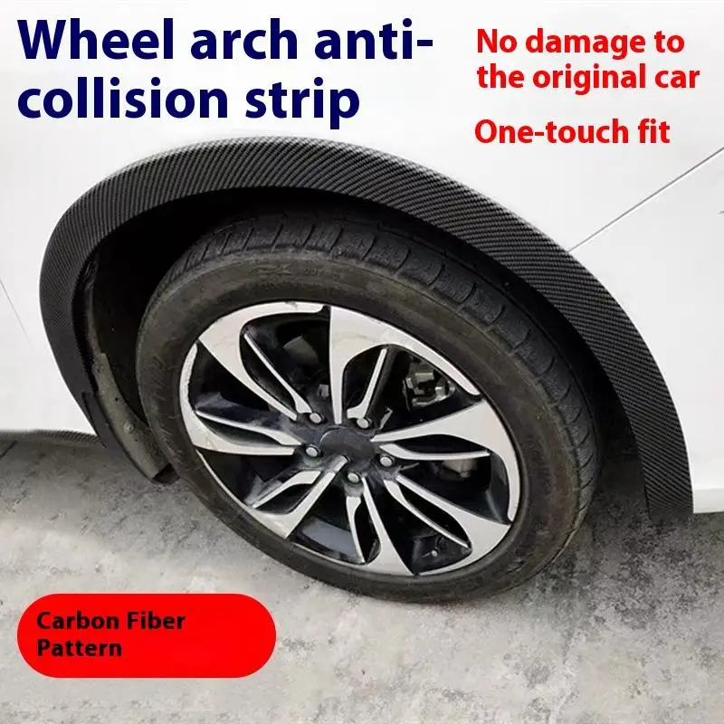 

1 шт., крылья для колес автомобиля, роговые арки, автомобильные колеса с рисунком из углеродного волокна, шины, декоративные губы, расширенная формованная защита