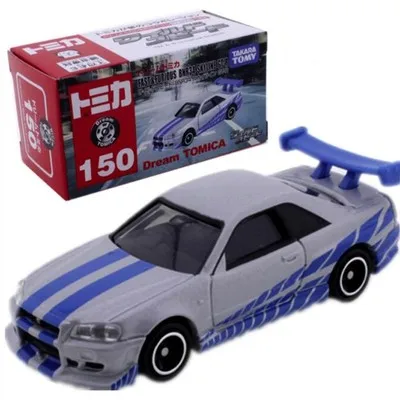 1:64 Takara TOMY Tomica Fast&Furious F9 SP TOYOTA Supra Nissan SKYLINE GTR R34  Hot Kids Toys Vehicle Diecast Metal Model