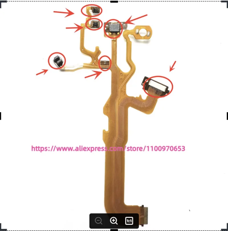 جديد عدسة الظهر الكابلات المرنة الرئيسية لسوني DSC-HX80 HX90V WX500 كاميرا رقمية إصلاح جزء
