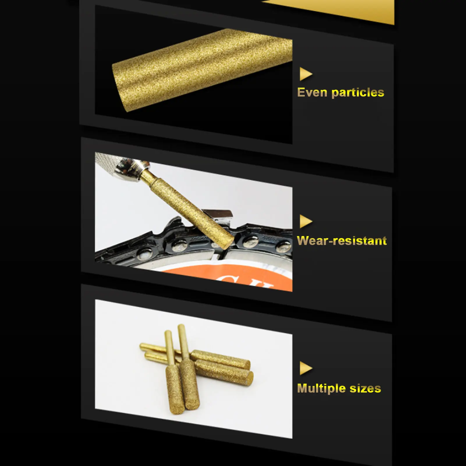 Chainsaw Bits Titanium Plated  Sharpener High Hardness Electric Chainsaw File  Sharpener Chainsaw Bits