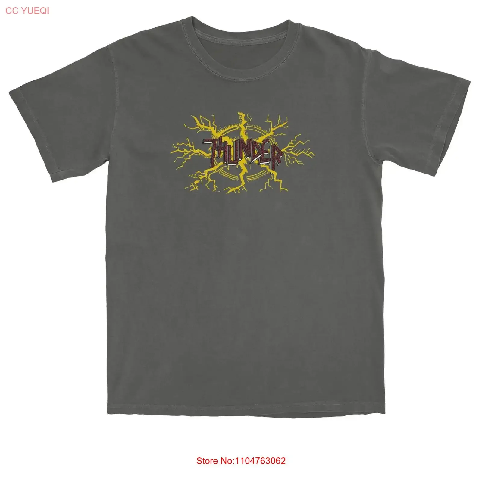Thunder Trucks T Shirt No Mercy Pepper Black vintage Washed homme Casual streetwear Comfortable Stylish graphic Stretched
