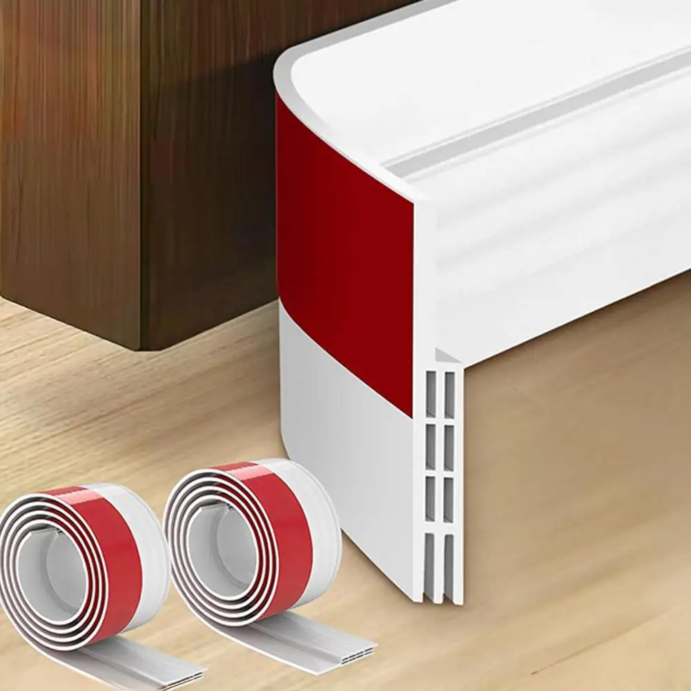 100*5cm Door Bottom Sealing Strip Stopper Self-adhesive Moisture Proof Prevent Insect Block Sunlight Sound Blocking Door Strip