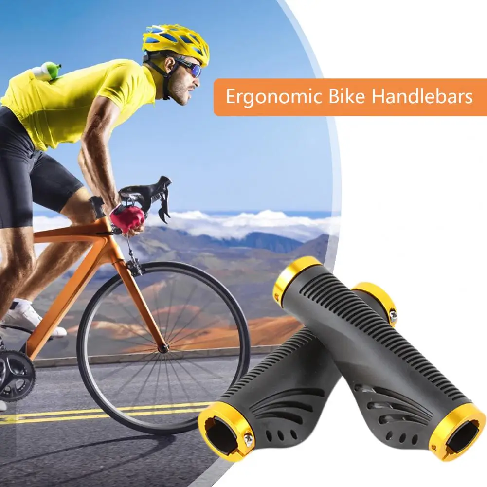 Bicycle Handle Bar Grips MTB Mountain Bike Soft Single-sided Locking Handlebar Cover Plug Rubber Non-slip Cycling Accessories